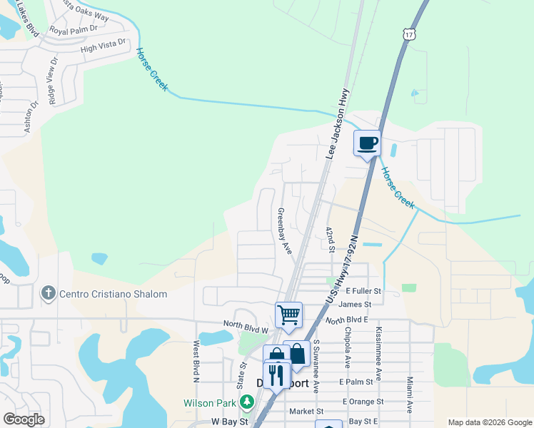 map of restaurants, bars, coffee shops, grocery stores, and more near 230 Greenbay Avenue in Davenport