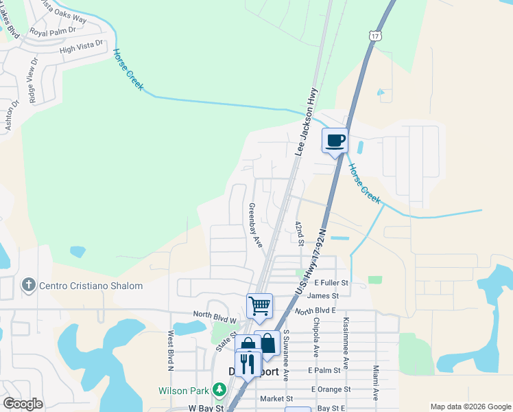map of restaurants, bars, coffee shops, grocery stores, and more near 230 Greenbay Avenue in Davenport