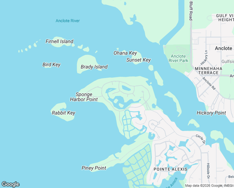 map of restaurants, bars, coffee shops, grocery stores, and more near 2110 Sandpiper Pointe Court in Tarpon Springs