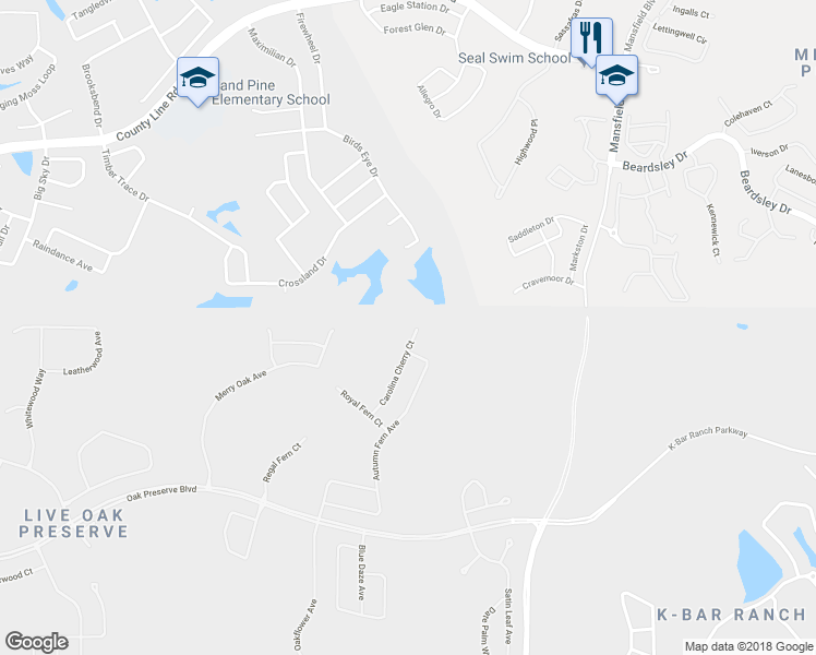 map of restaurants, bars, coffee shops, grocery stores, and more near 20510 Carolina Cherry Court in Tampa