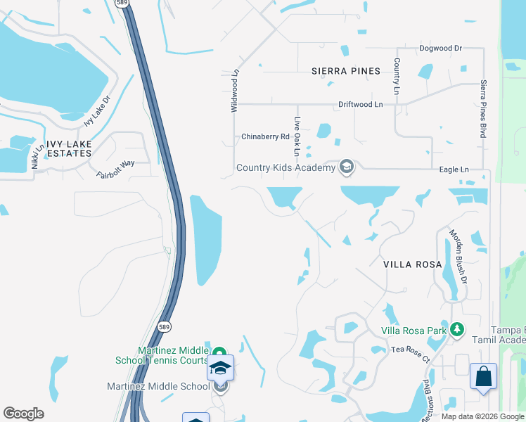 map of restaurants, bars, coffee shops, grocery stores, and more near 5516 Garden Arbor Drive in Lutz