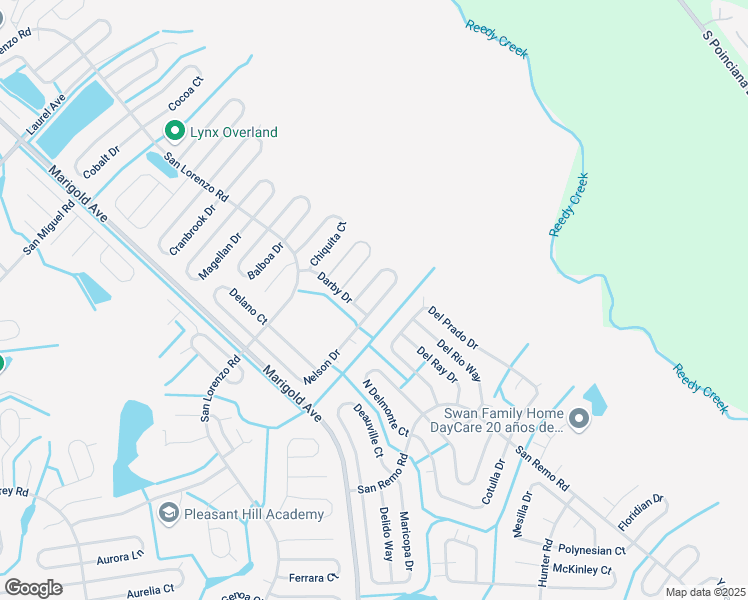 map of restaurants, bars, coffee shops, grocery stores, and more near 311 Montgomery Court in Kissimmee