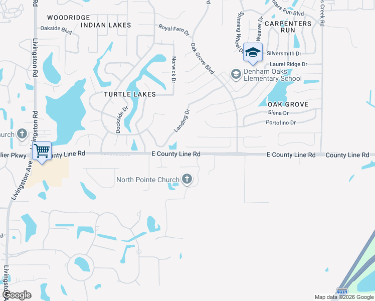 map of restaurants, bars, coffee shops, grocery stores, and more near 24304 Summer Wind Court in Lutz