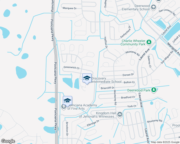 map of restaurants, bars, coffee shops, grocery stores, and more near 237 Grifford Drive in Kissimmee