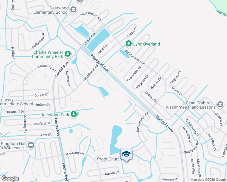 map of restaurants, bars, coffee shops, grocery stores, and more near 852 San Pedro Court in Poinciana