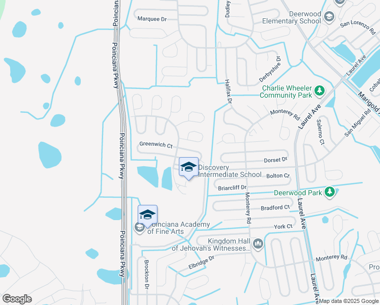 map of restaurants, bars, coffee shops, grocery stores, and more near 237 Grifford Drive in Kissimmee