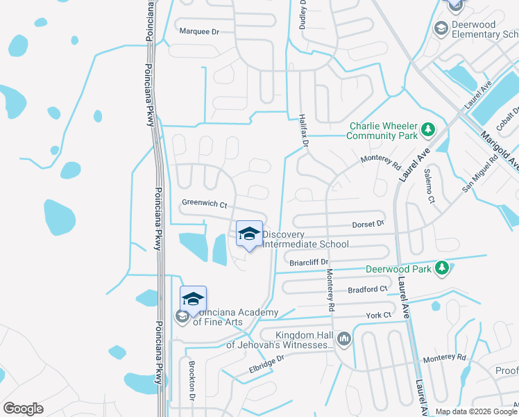 map of restaurants, bars, coffee shops, grocery stores, and more near 237 Grifford Drive in Kissimmee