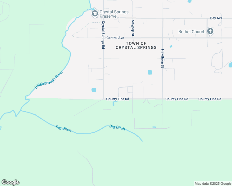 map of restaurants, bars, coffee shops, grocery stores, and more near 38335 County Line Road in Zephyrhills