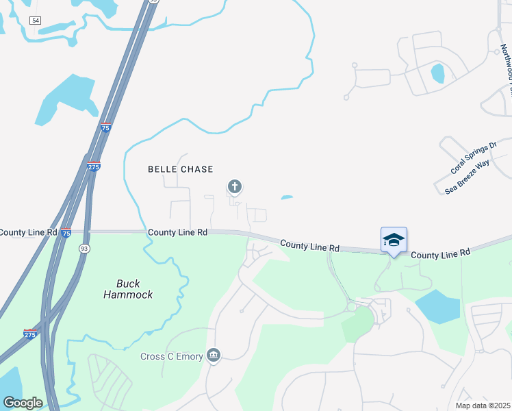 map of restaurants, bars, coffee shops, grocery stores, and more near 26299 Limestone Springs Way in Wesley Chapel