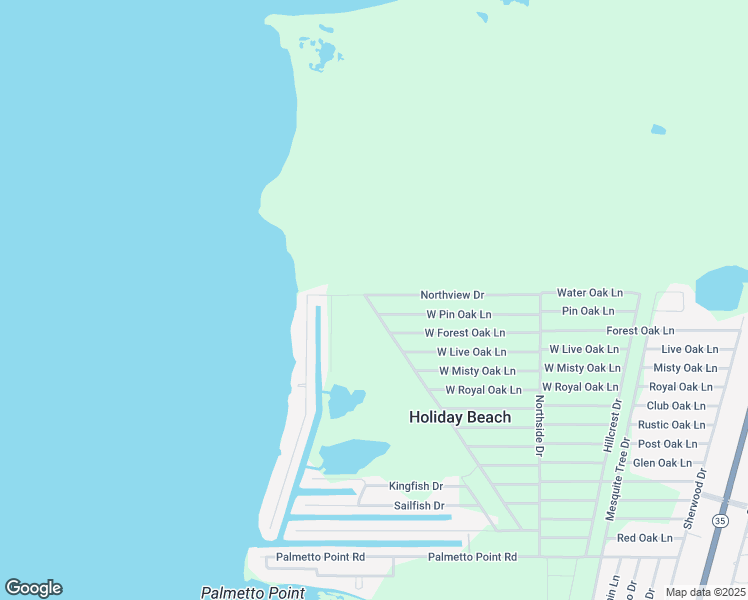 map of restaurants, bars, coffee shops, grocery stores, and more near 703 Northwest Drive in Rockport