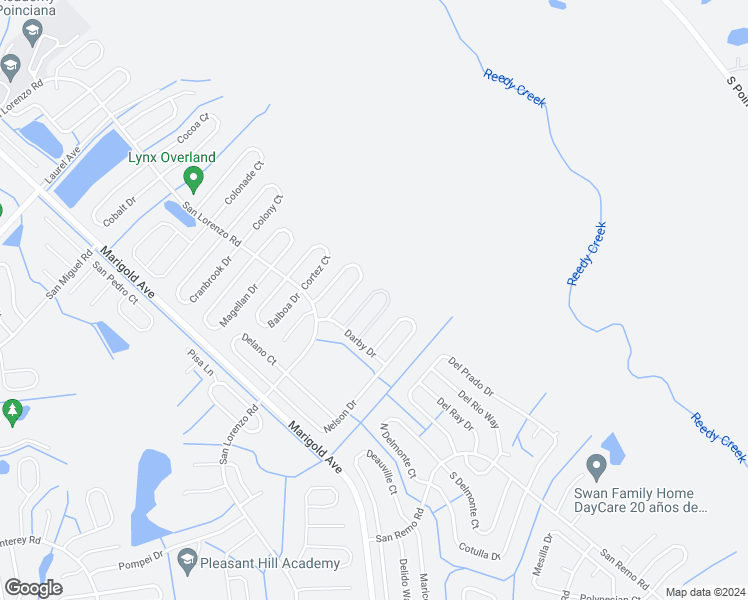 map of restaurants, bars, coffee shops, grocery stores, and more near 335 Cornwallis Court in Kissimmee