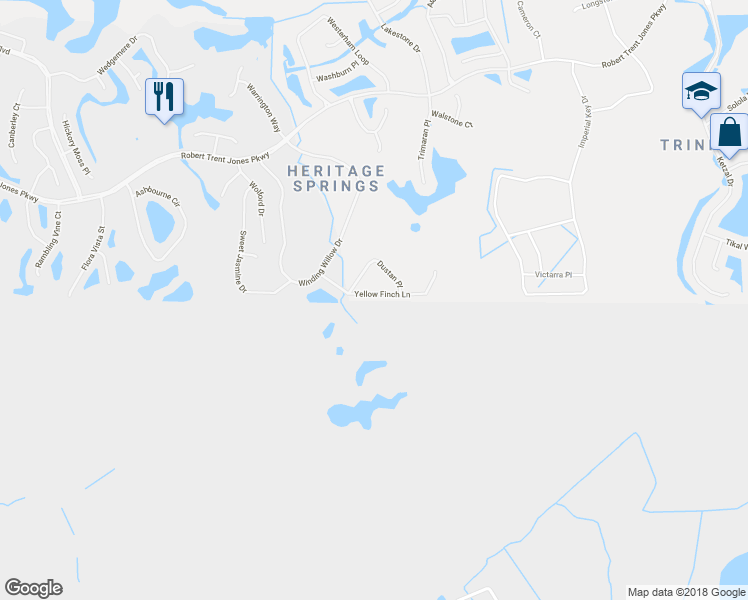 map of restaurants, bars, coffee shops, grocery stores, and more near 11904 Yellow Finch Lane in New Port Richey