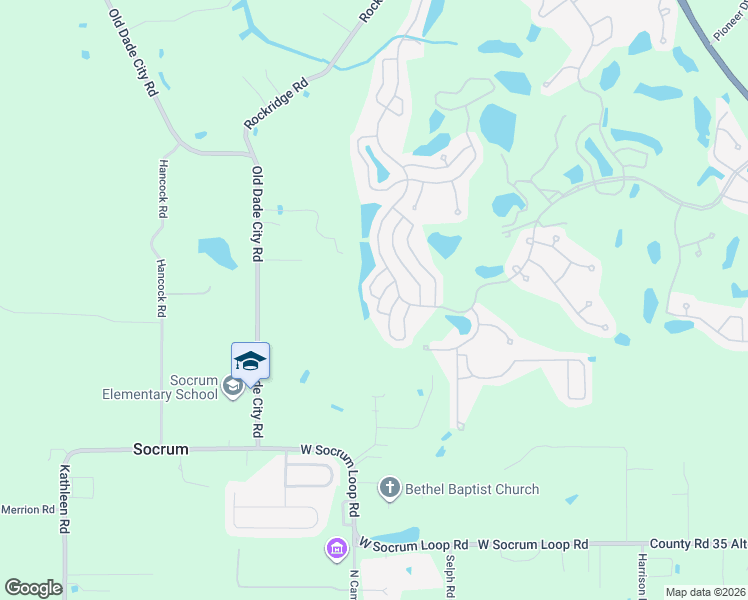map of restaurants, bars, coffee shops, grocery stores, and more near Max Fly Drive in Lakeland