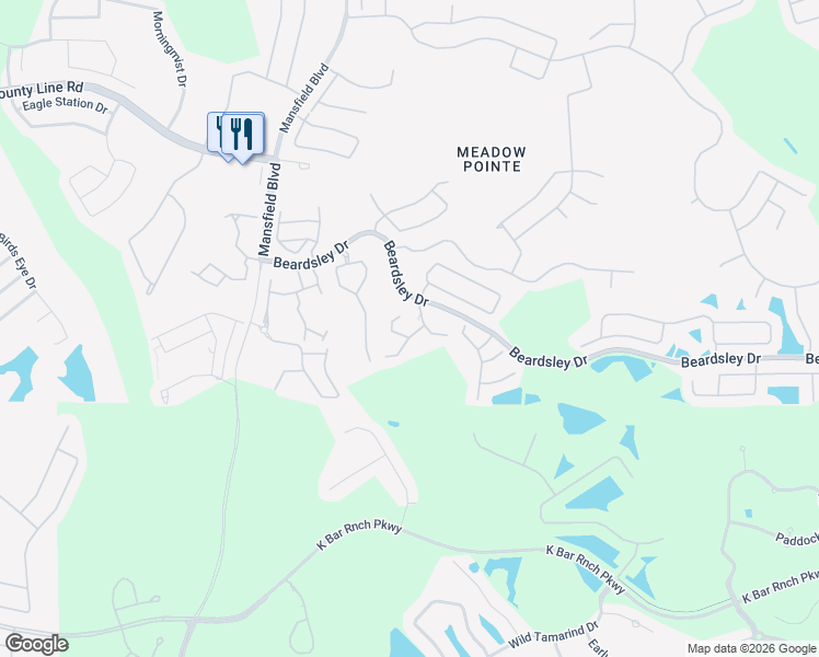 map of restaurants, bars, coffee shops, grocery stores, and more near 1133 Sleepy Oak Drive in Wesley Chapel