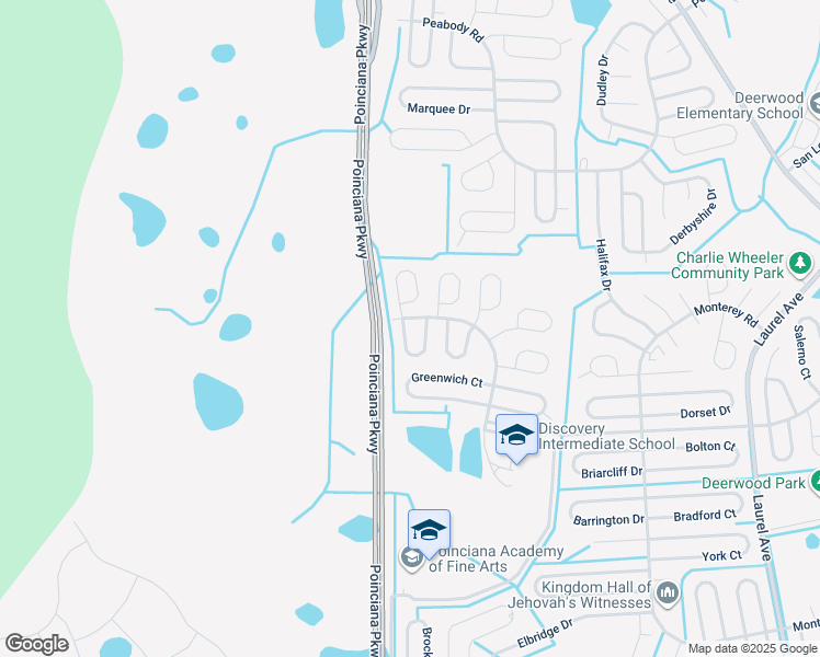 map of restaurants, bars, coffee shops, grocery stores, and more near 856 Grantham Drive in Kissimmee