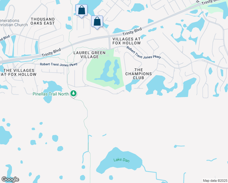 map of restaurants, bars, coffee shops, grocery stores, and more near 10113 Milano Drive in Trinity