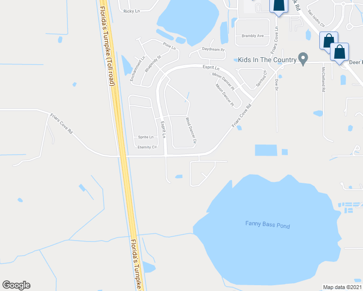 map of restaurants, bars, coffee shops, grocery stores, and more near 3918 Wind Dancer Circle in St. Cloud