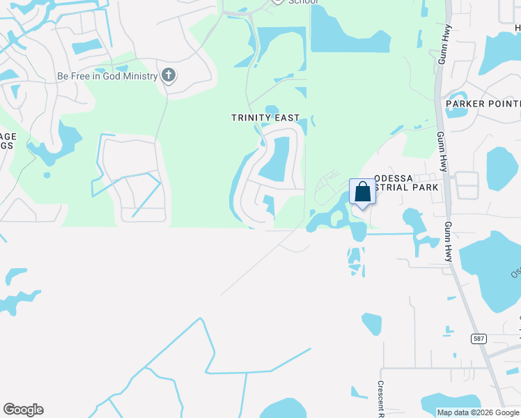 map of restaurants, bars, coffee shops, grocery stores, and more near 1037 Maza Place in Trinity