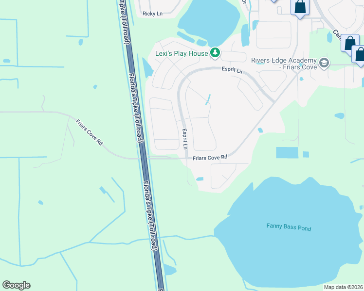 map of restaurants, bars, coffee shops, grocery stores, and more near 3921 Eternity Circle in St. Cloud