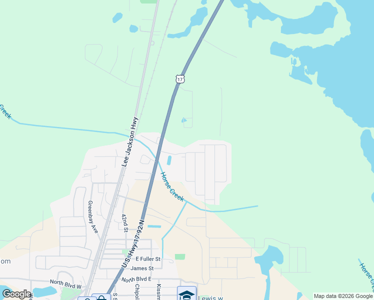 map of restaurants, bars, coffee shops, grocery stores, and more near 1128 U.S. 17 in Davenport