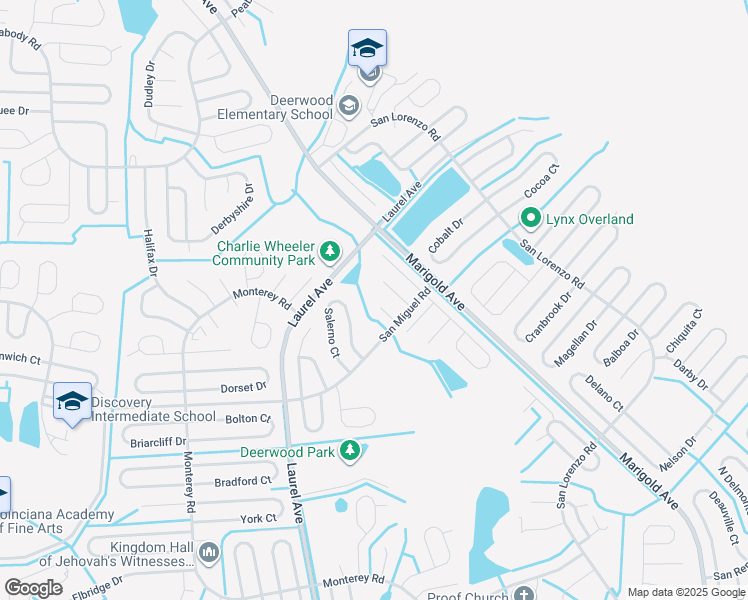 map of restaurants, bars, coffee shops, grocery stores, and more near 944 Salerno Court in Poinciana