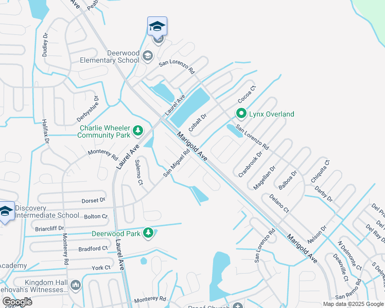 map of restaurants, bars, coffee shops, grocery stores, and more near 802 San Pedro Court in Kissimmee