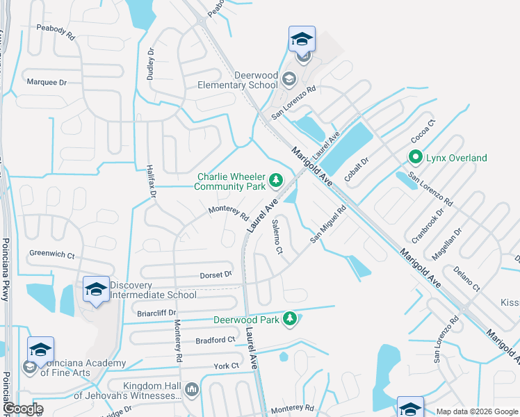 map of restaurants, bars, coffee shops, grocery stores, and more near 902 Cumbran Lane in Kissimmee