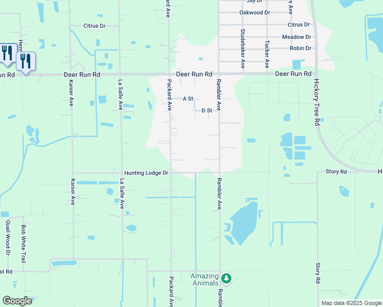 map of restaurants, bars, coffee shops, grocery stores, and more near 4635 Hunting Lodge Drive in St. Cloud