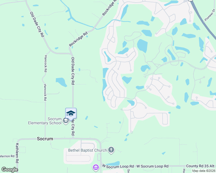 map of restaurants, bars, coffee shops, grocery stores, and more near Max Fly Drive in Lakeland