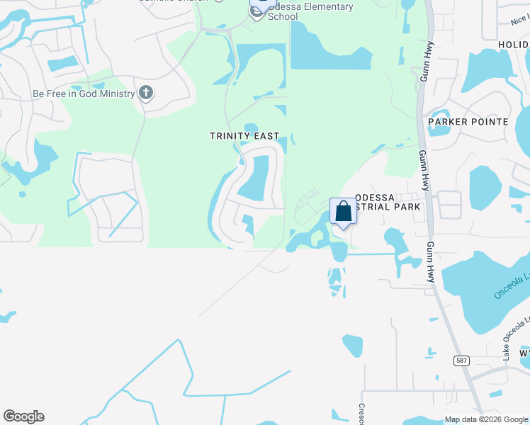 map of restaurants, bars, coffee shops, grocery stores, and more near 12912 Tikal Way in Trinity