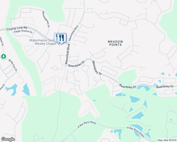 map of restaurants, bars, coffee shops, grocery stores, and more near 30246 Lacledes Lane in Zephyrhills