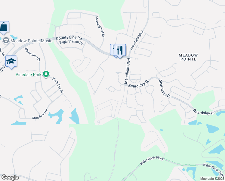 map of restaurants, bars, coffee shops, grocery stores, and more near 30023 Playa Del Rey Lane in Zephyrhills