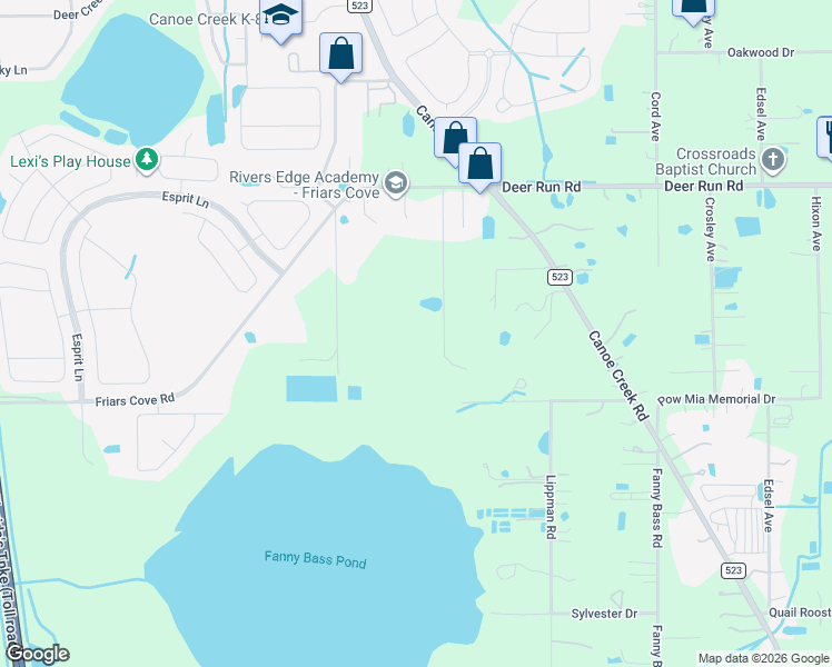 map of restaurants, bars, coffee shops, grocery stores, and more near 3958 McClelland Road in Saint Cloud
