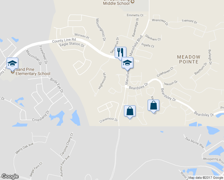 map of restaurants, bars, coffee shops, grocery stores, and more near 29915 Playa Del Rey Lane in Zephyrhills