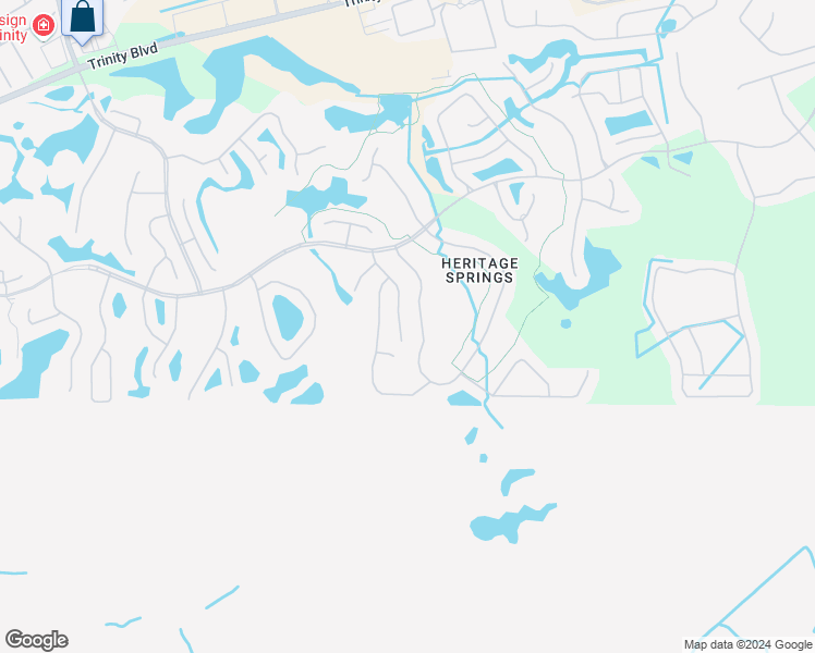 map of restaurants, bars, coffee shops, grocery stores, and more near 1146 Wolford Drive in Trinity