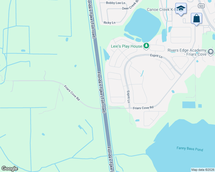 map of restaurants, bars, coffee shops, grocery stores, and more near 3971 Eternity Circle in St. Cloud