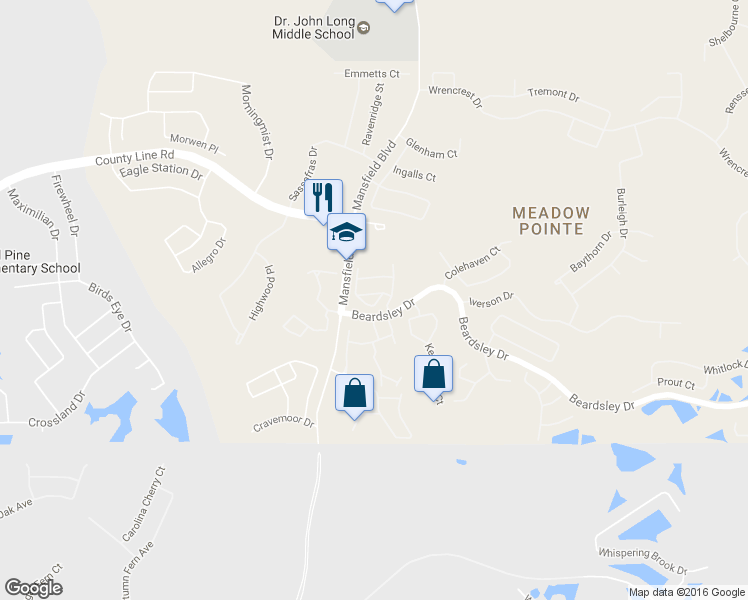 map of restaurants, bars, coffee shops, grocery stores, and more near 30138 Wellesley Way in Wesley Chapel