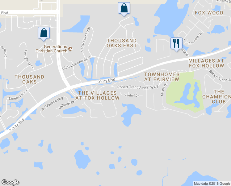 map of restaurants, bars, coffee shops, grocery stores, and more near 1222 Hagen Drive in New Port Richey
