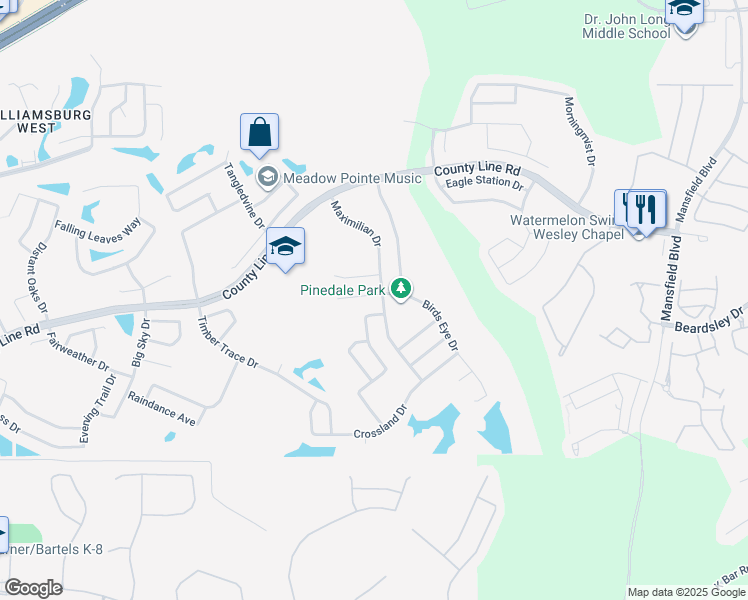 map of restaurants, bars, coffee shops, grocery stores, and more near 29324 Birds Eye Drive in Zephyrhills