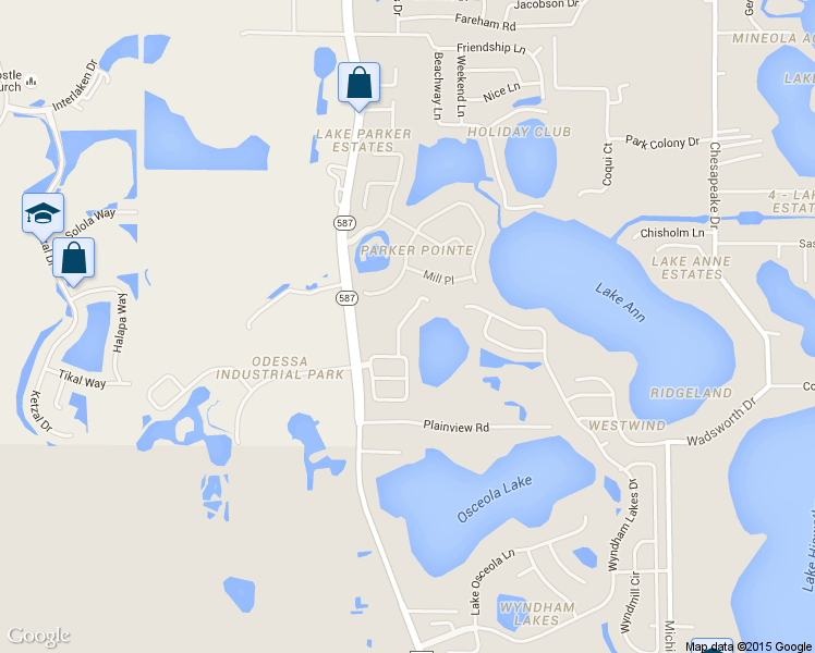 map of restaurants, bars, coffee shops, grocery stores, and more near 1304 Brooke View Drive in Odessa