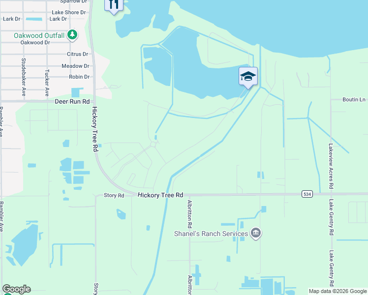 map of restaurants, bars, coffee shops, grocery stores, and more near 4275 Hickory Tree Road in St. Cloud