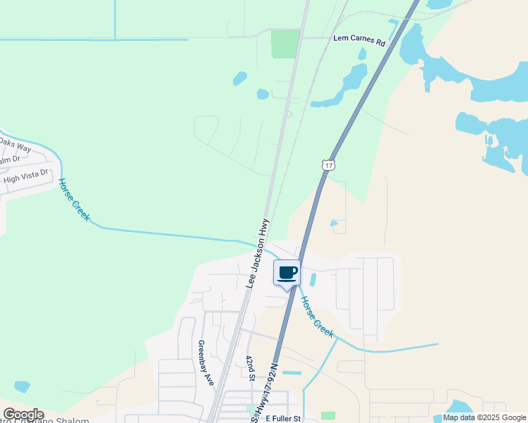 map of restaurants, bars, coffee shops, grocery stores, and more near 1233 County Road 547 in Davenport