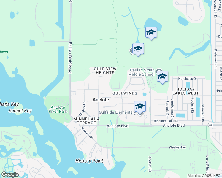 map of restaurants, bars, coffee shops, grocery stores, and more near 2104 Cemetery Road in Holiday