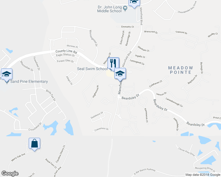 map of restaurants, bars, coffee shops, grocery stores, and more near 1427 Costa Mesa Drive in Zephyrhills