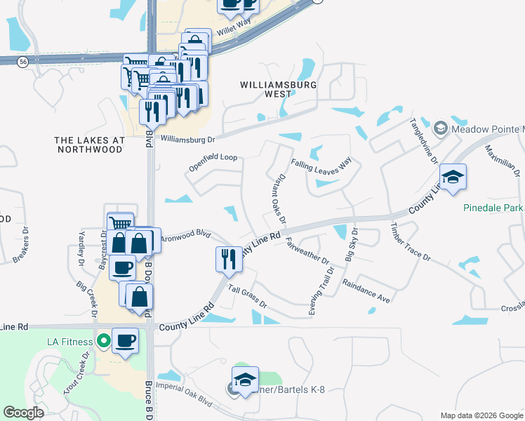 map of restaurants, bars, coffee shops, grocery stores, and more near 1415 Scattered Pines Place in Zephyrhills