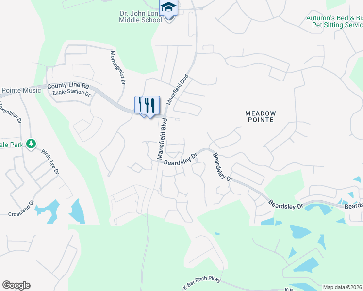 map of restaurants, bars, coffee shops, grocery stores, and more near 30148 Barnaby Lane in Zephyrhills