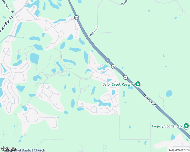 map of restaurants, bars, coffee shops, grocery stores, and more near 2190 Firestone Way in Lakeland