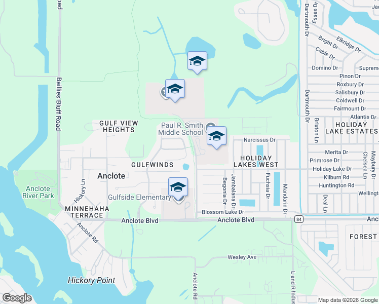 map of restaurants, bars, coffee shops, grocery stores, and more near 2438 Triggerfish Court in Holiday