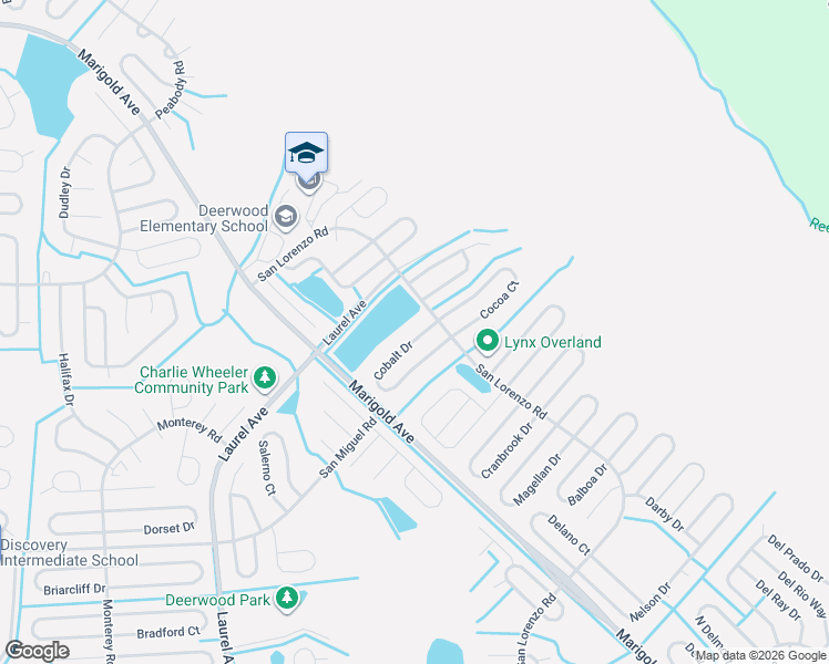 map of restaurants, bars, coffee shops, grocery stores, and more near 272 Cobalt Drive in Kissimmee