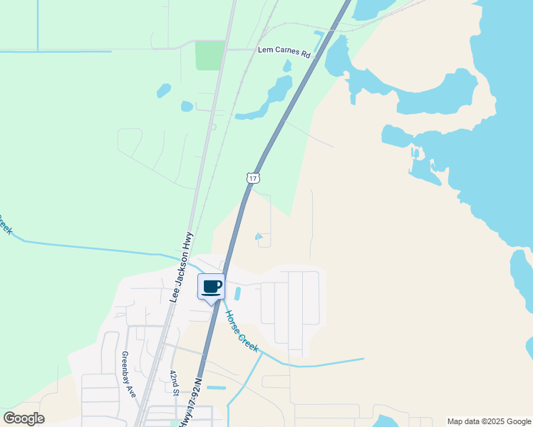map of restaurants, bars, coffee shops, grocery stores, and more near 1428 U.S. 17 in Davenport